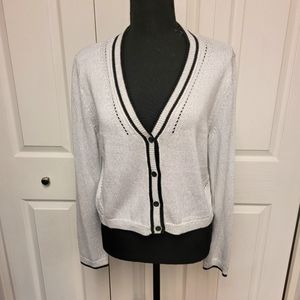 Jones NY Cropped Button Cardigan NWOT